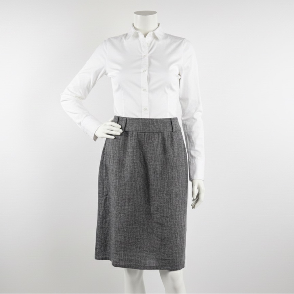 Dalia Collection Charcoal Pencil Skirt